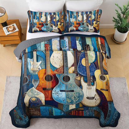 Shineful All Season Quilt 3-Piece Set - Harmony In Blues