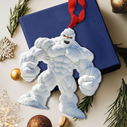 Shineful Acrylic Ornament Muscle Snowman