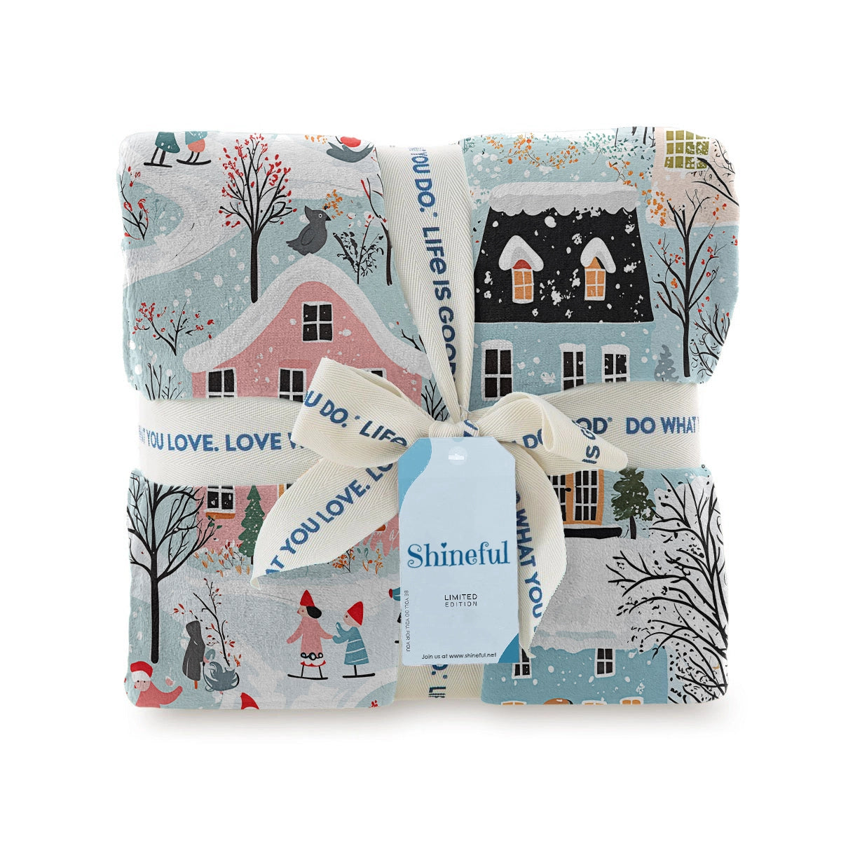 Shineful Fleece Blanket Christmas Winter Wonderland