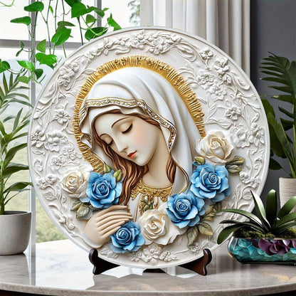 Shineful 2D Wooden Plaque, Hanging Decor, Door Sign Heavenly Roses