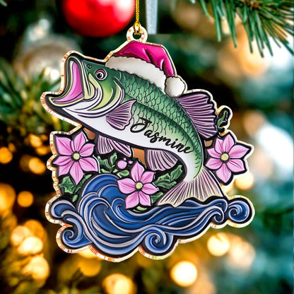 Shineful 2D Acrylic Ornament Personalized Gentle Bass Christmas Lovely