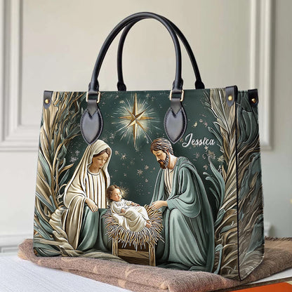 Shineful Leather Bag Divine Silent Night Nativity