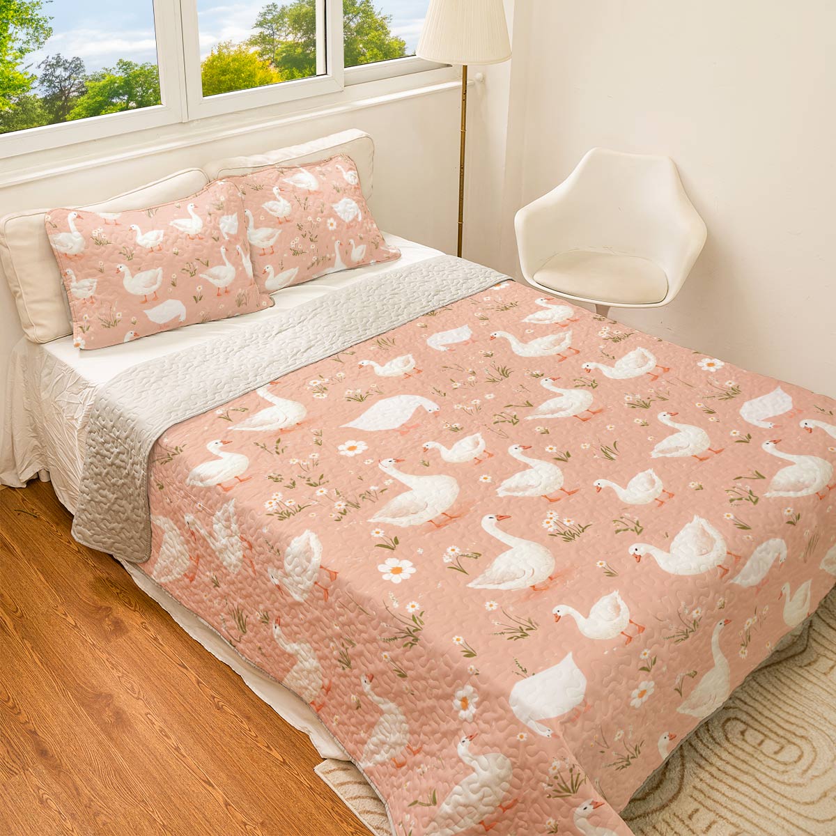 Shineful All Season Quilt 3-Piece Set Goosey Days