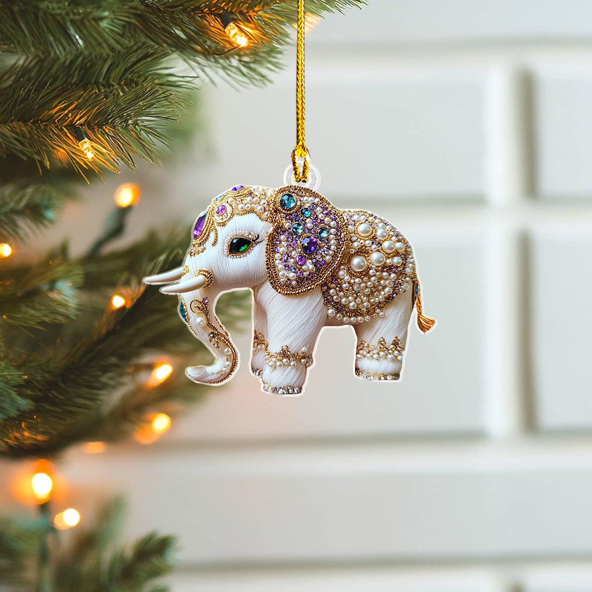 Shineful 2D Acrylic Ornament Twinkling Elephant