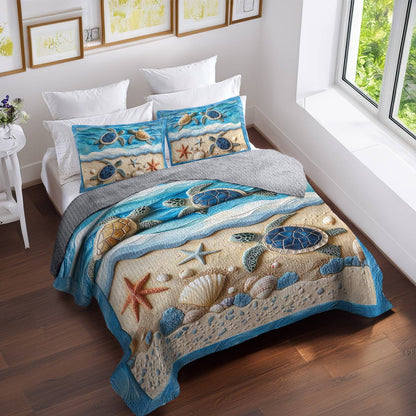 Shineful All Season Quilt 3-Piece Set Turtle Beach