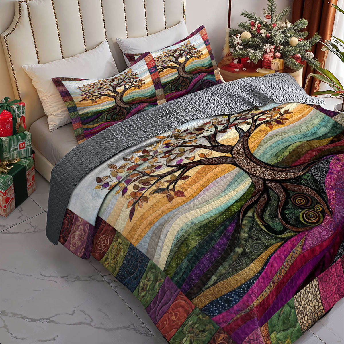 Shineful All Season Quilt 3-Piece Set Sacred Canopy