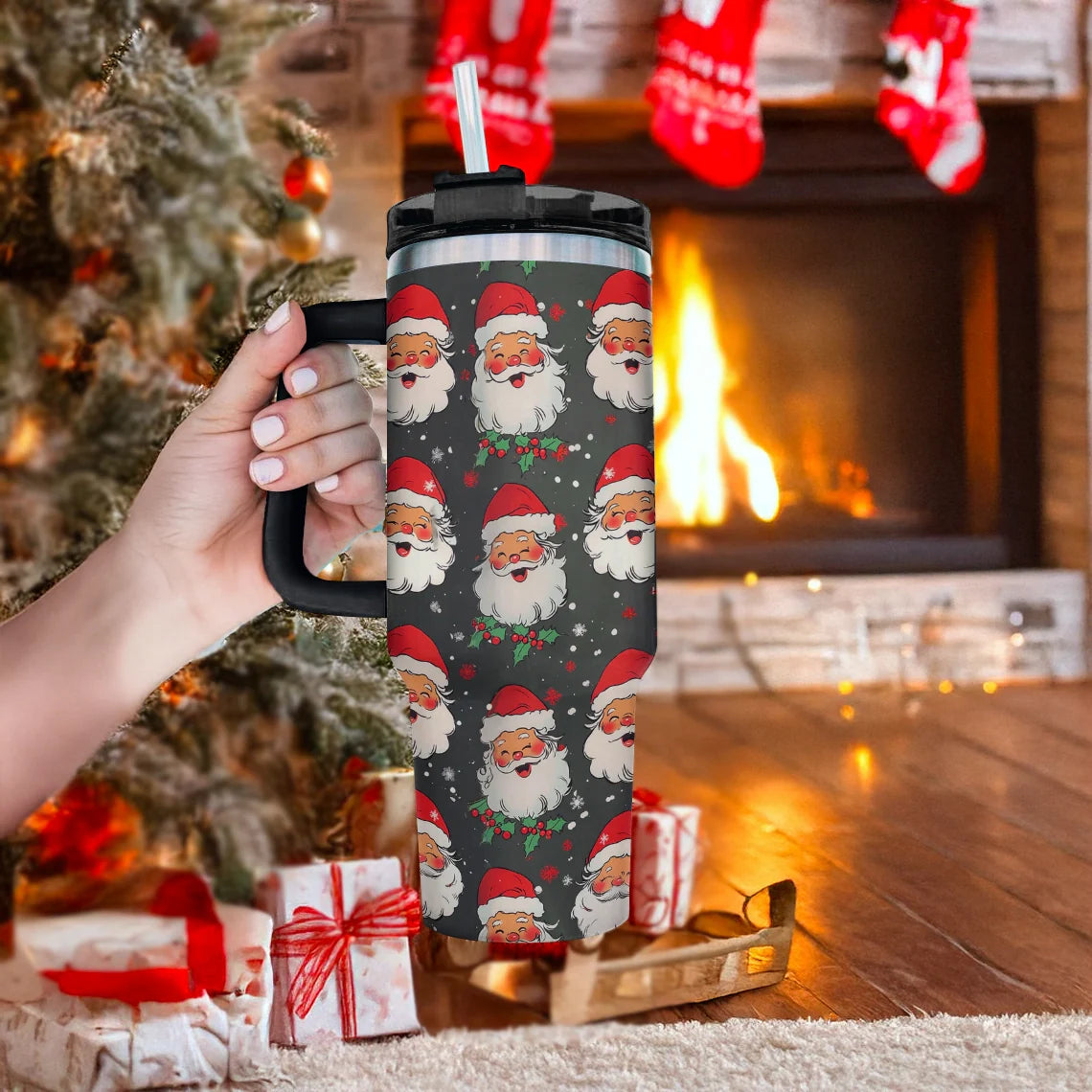 Shineful Tumbler Ho-Ho-Holiday Santa Christmas