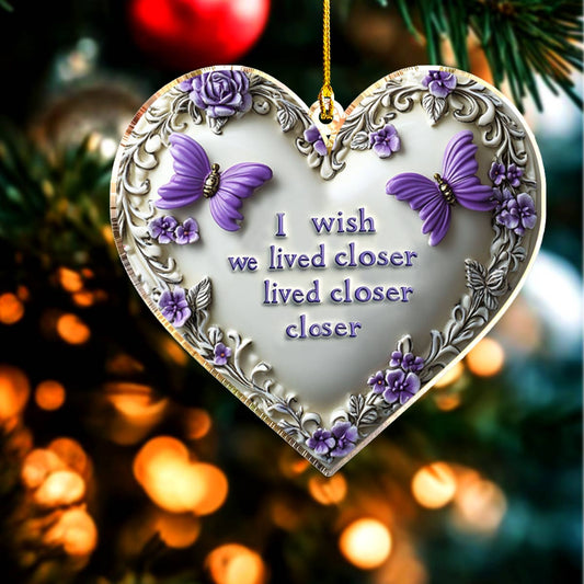 Shineful 2D Acrylic Ornament I Miss You