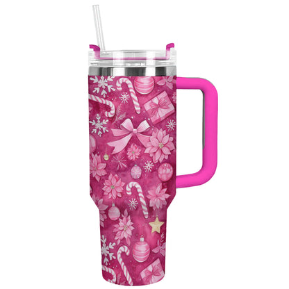 Shineful Tumbler Pink Christmas