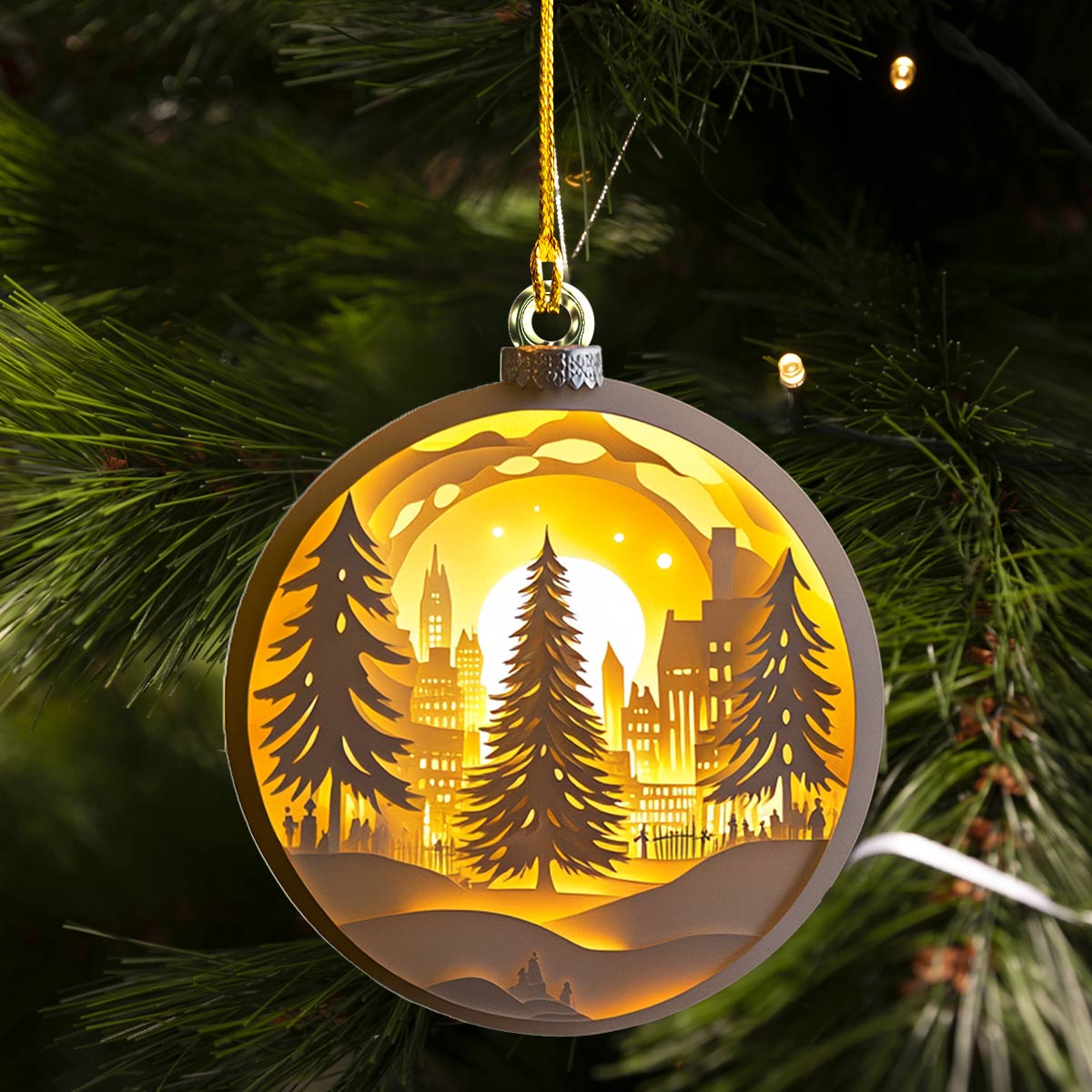 Shineful 2D Acrylic Ornament Winter Wonderland