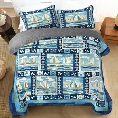 Shineful All Season Quilt 3-Piece Set - Sailor’s Dream