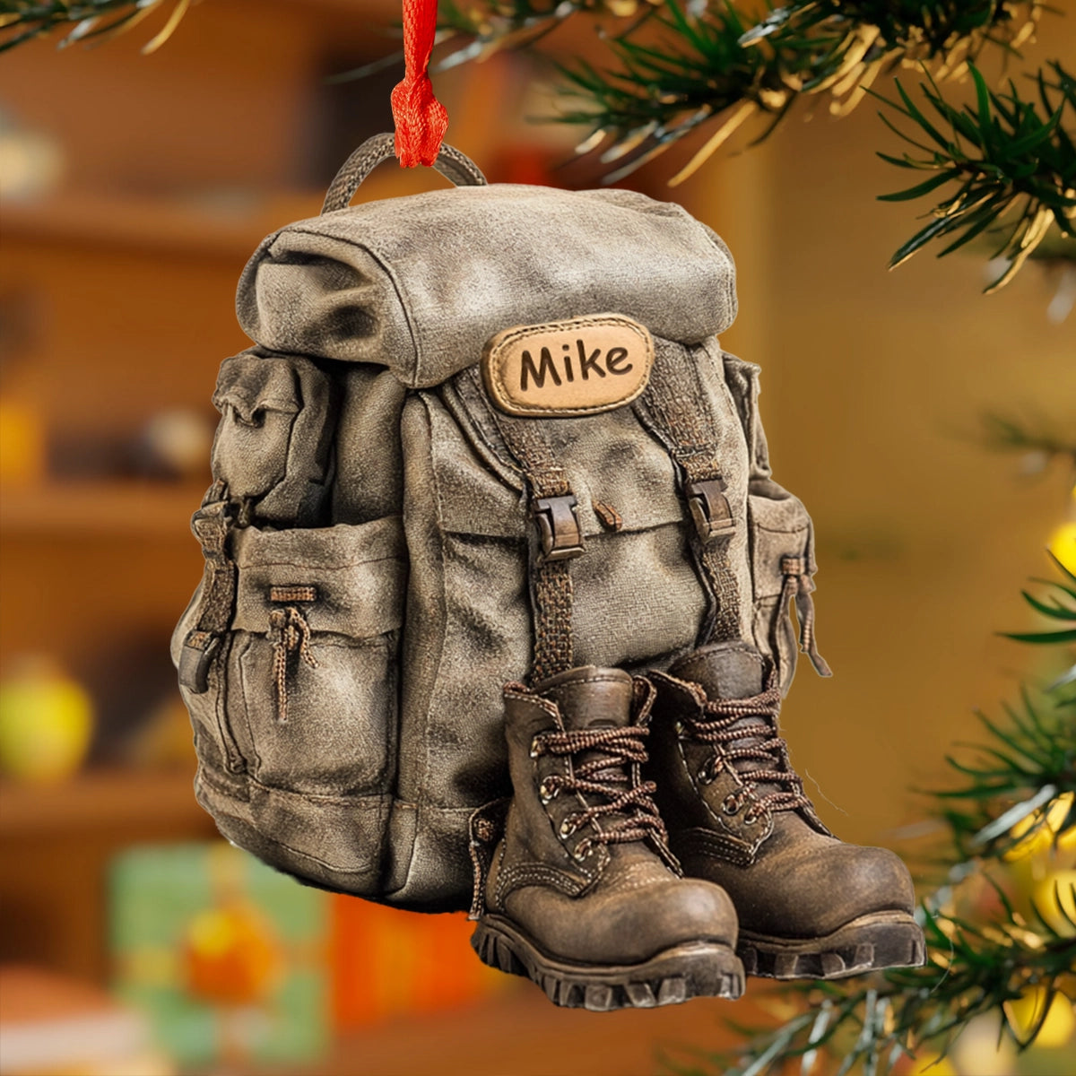 Shineful 2D Acrylic Ornament Personalized Hiker's Haven