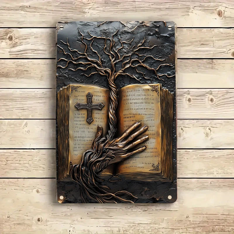 Shineful 2D Metal Sign Roots of Faith