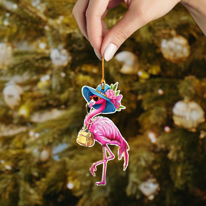 Shineful 2D Acrylic Ornament Queen Flamingo