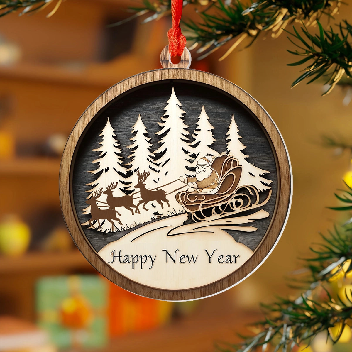 Shineful 2D Acrylic Ornament - Christmas Forest Frolic