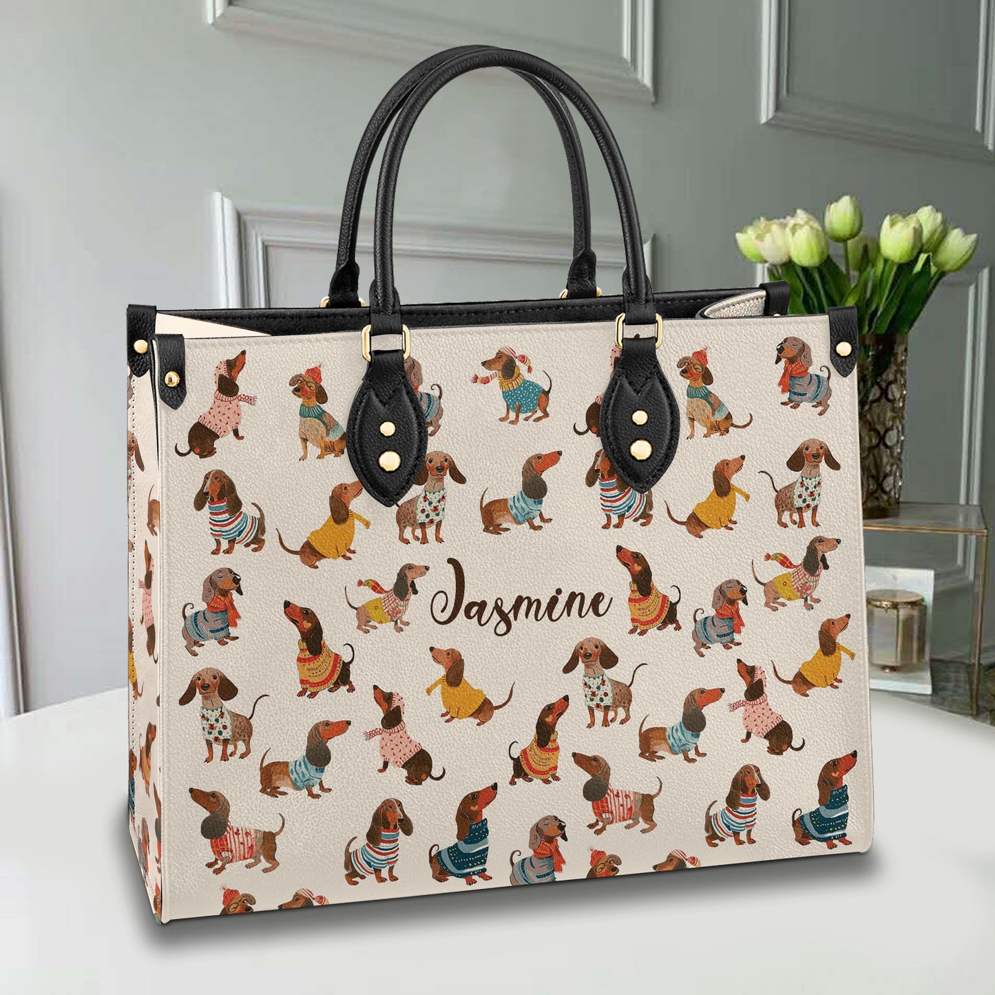 Shineful Leather Bag Dachshund Fashion Wiener