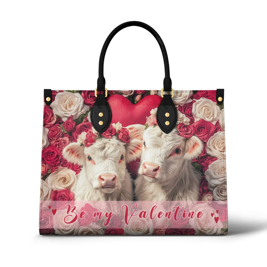 Shineful Leather Bag Valentine Cow Charm