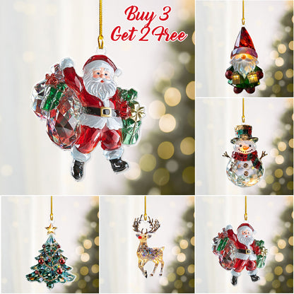 Shineful 2D Acrylic Ornament - Crystal Christmas