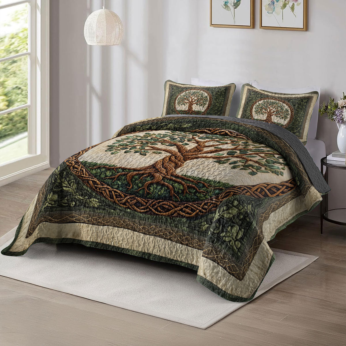 Shineful All Season Quilt 3-Piece Set Eternal Embrace