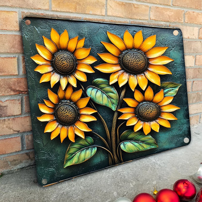 Shineful 2D Metal Sign Sunflower Symphony