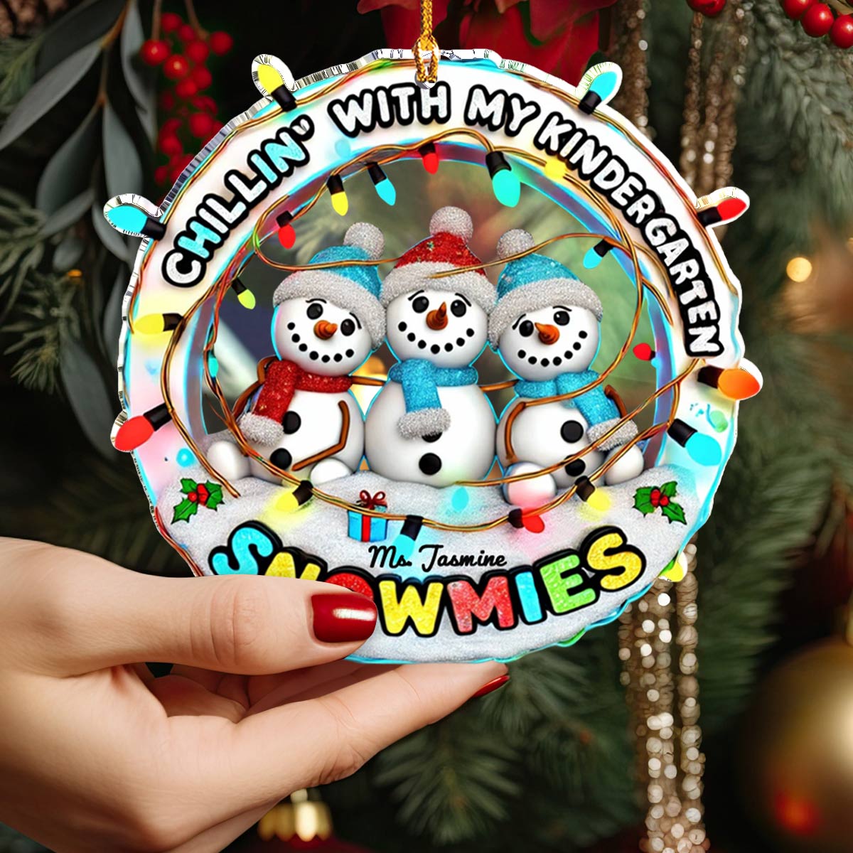 Shineful Acrylic Ornament Personalized Happy Christmas Teacher