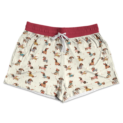 Shineful Pajama Shorts Dachshund Style Wiener