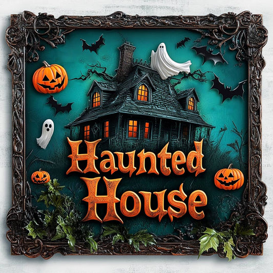 Shineful 2D Metal Sign Halloween Magic