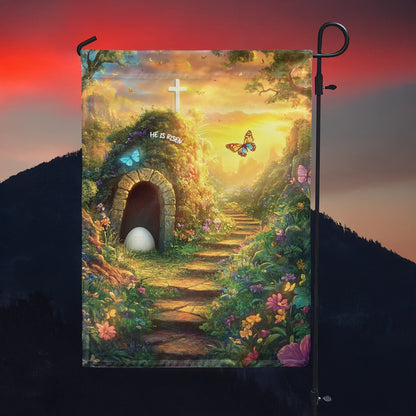 Shineful Garden Flag 12" x 18" Hopeful Sunrise Path