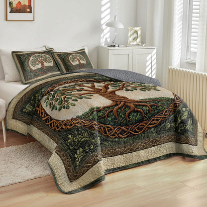 Shineful All Season Quilt 3-Piece Set Eternal Embrace