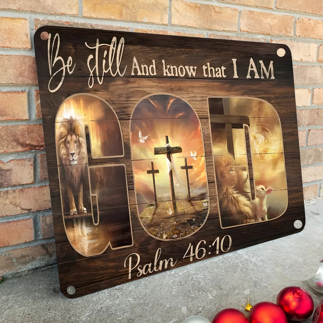 Shineful 2D Metal Sign God’s Peaceful Promise