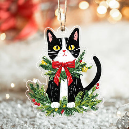 Shineful Acrylic Ornament Festive Feline