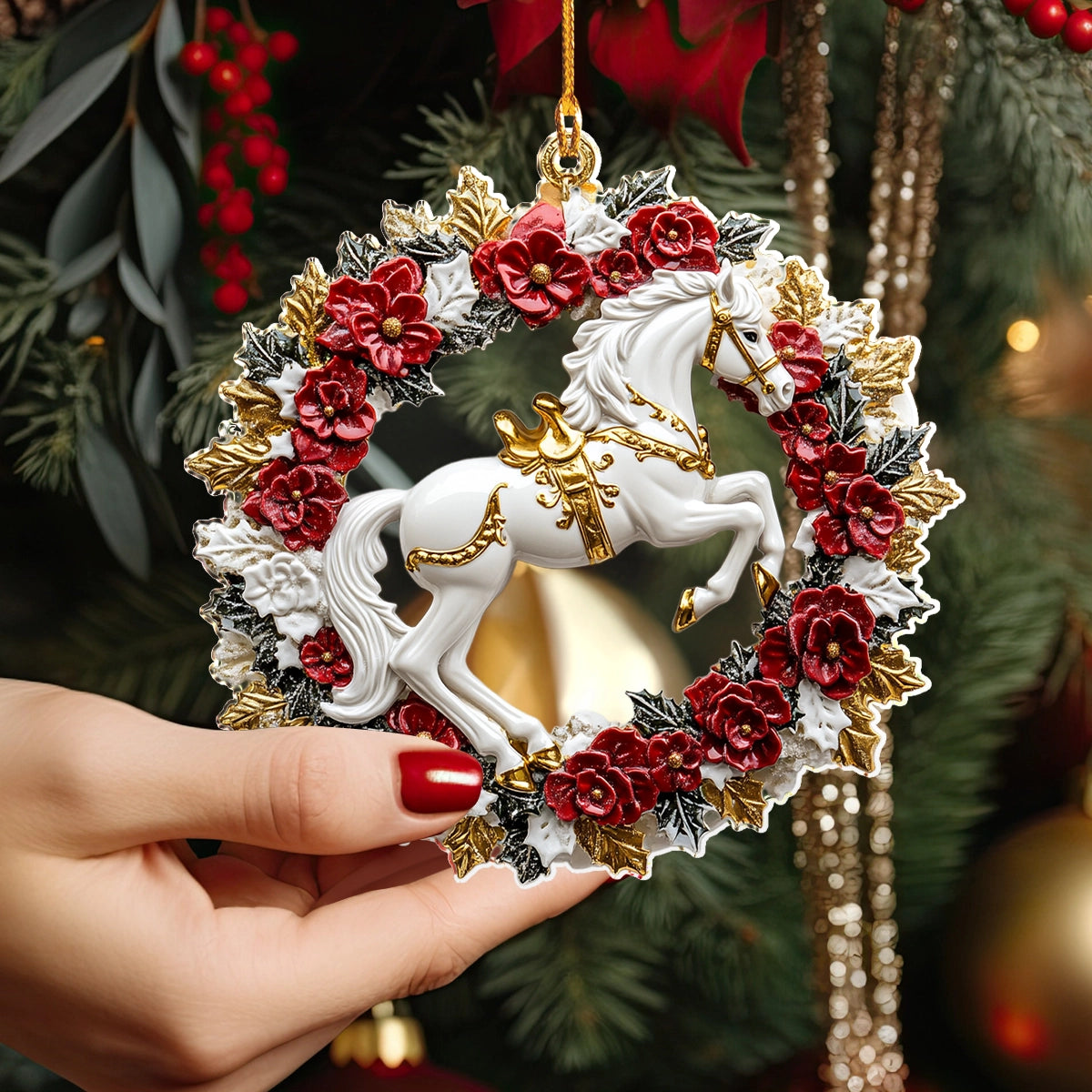 Shineful 2D Acrylic Ornament Enchanted Carousel Horse