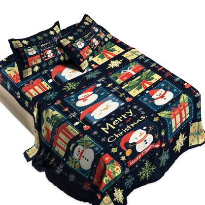 Shineful 4-Piece Bed Sheet Set - Jolly Christmas