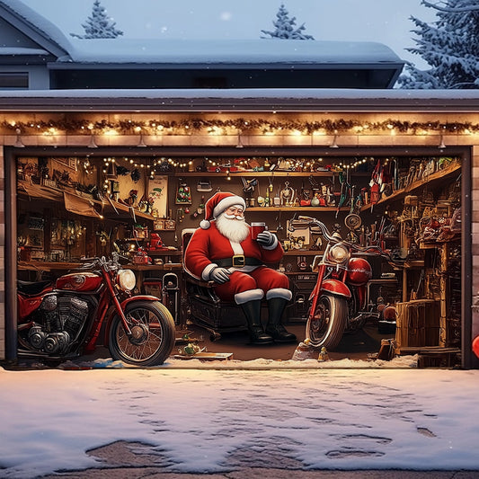 Shineful Garage Door Banner Decoration - Christmas Crafts in Santa’s Workshop