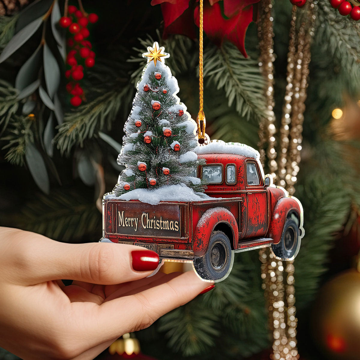 Shineful 2D Acrylic Ornament - Vintage Christmas Joyride