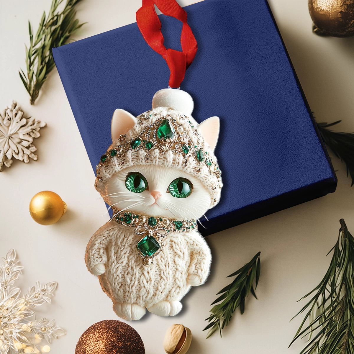 Shineful 2D Acrylic Ornament Jewel of the Season Kitty