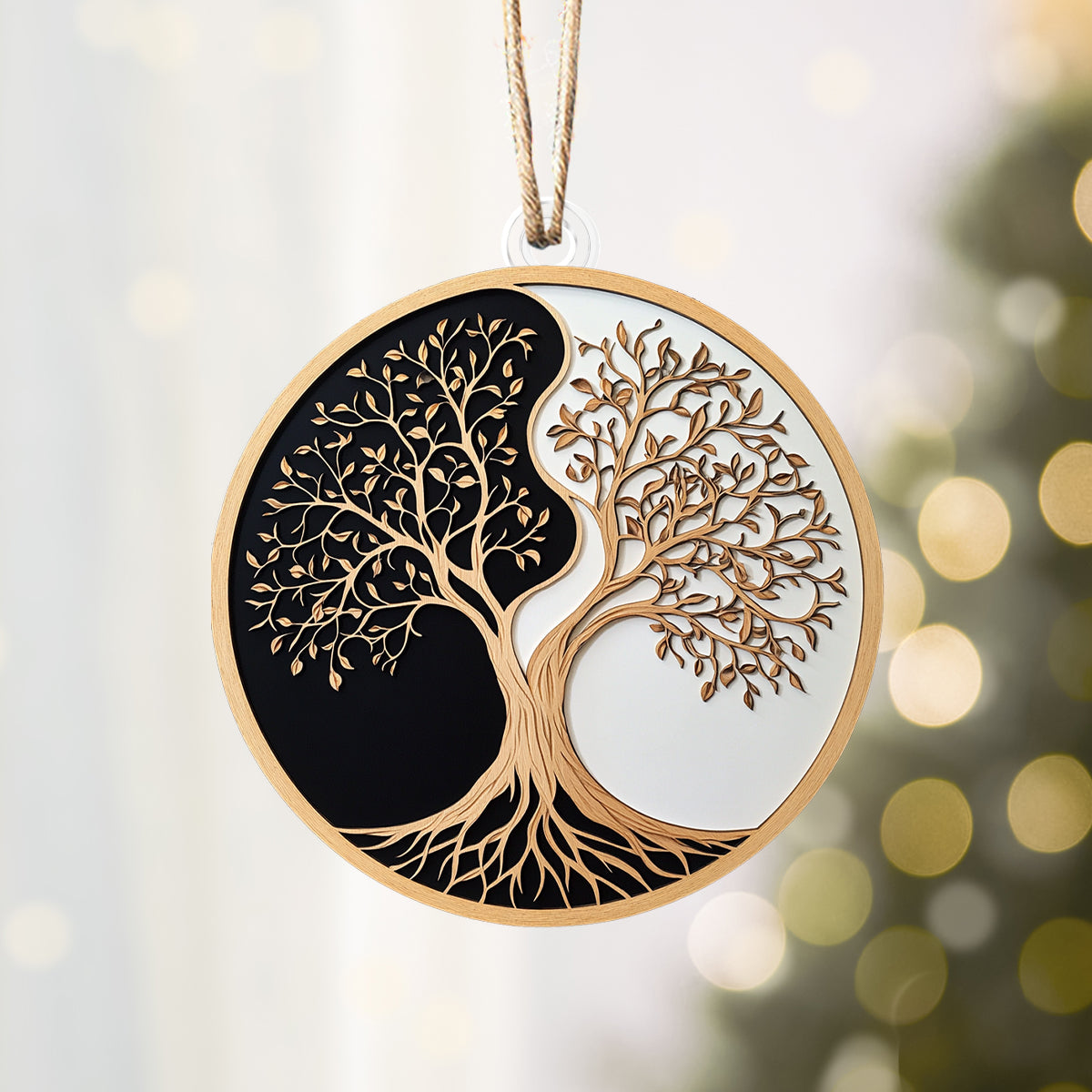 Shineful 2D Acrylic Ornament - Yin-Yang Tree of Life