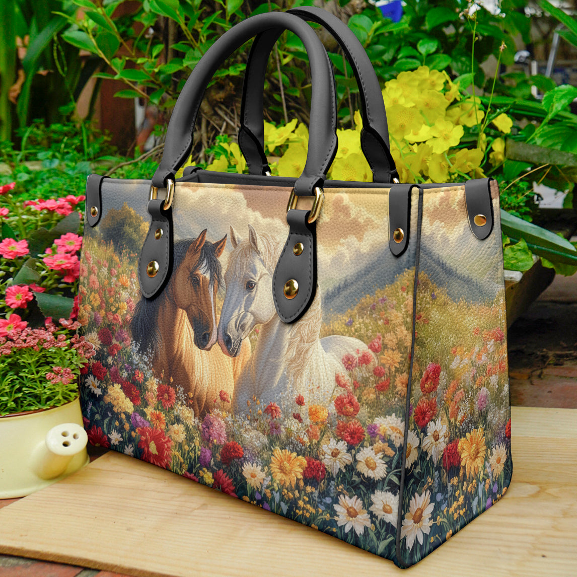 Shineful Leather Bag Blossoming Love