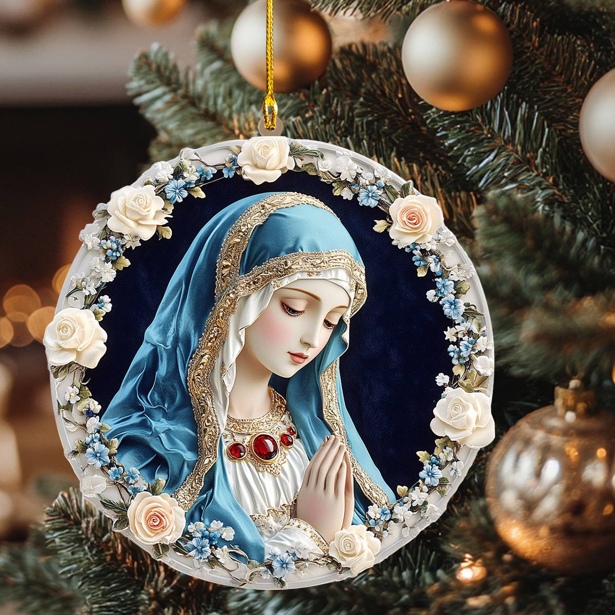 Shineful 2D Acrylic Ornament Marian Serenity Holiday