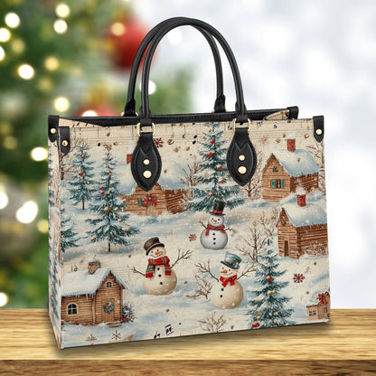 Shineful Leather Bag Snow Melody