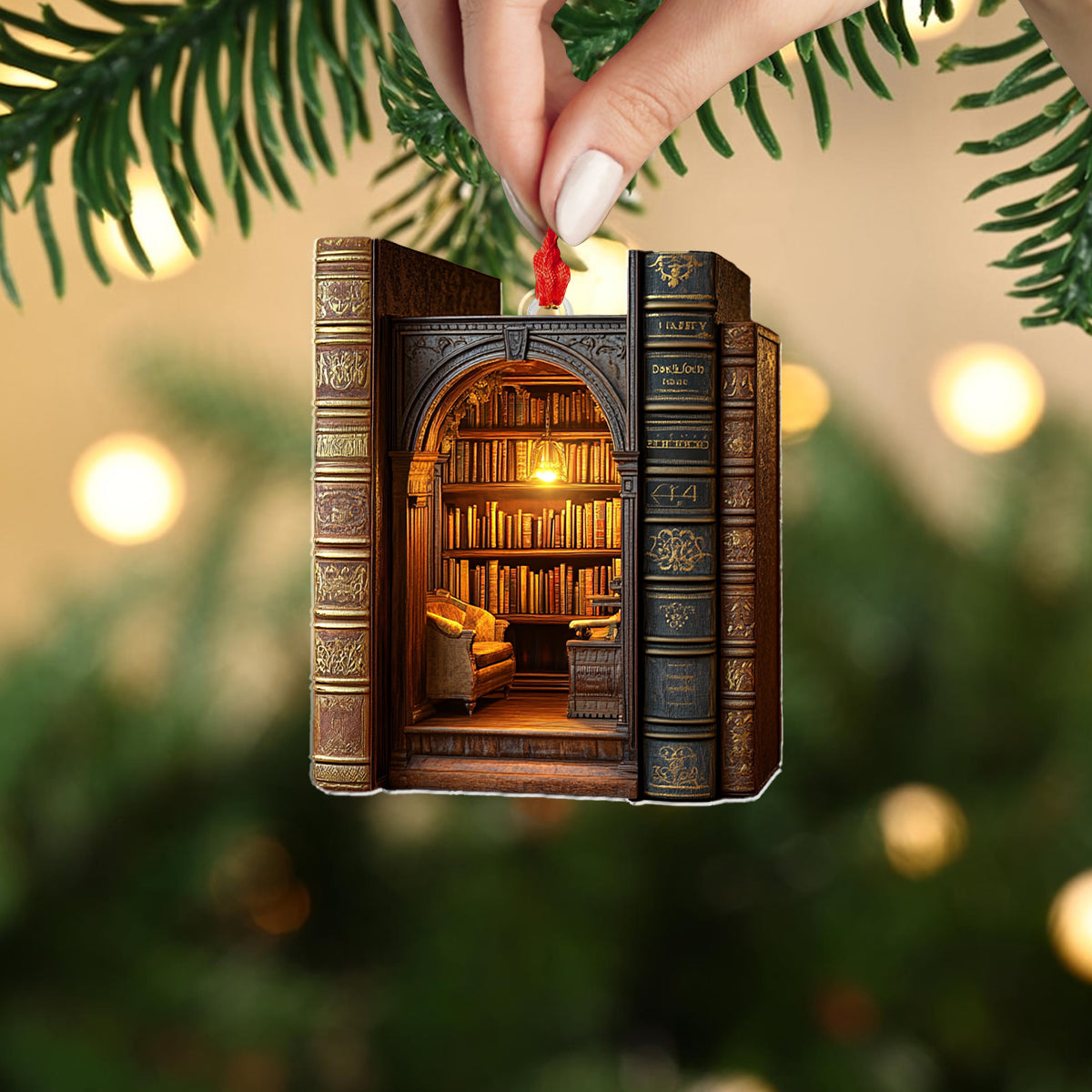 Shineful 2D Acrylic Ornament Book Nook