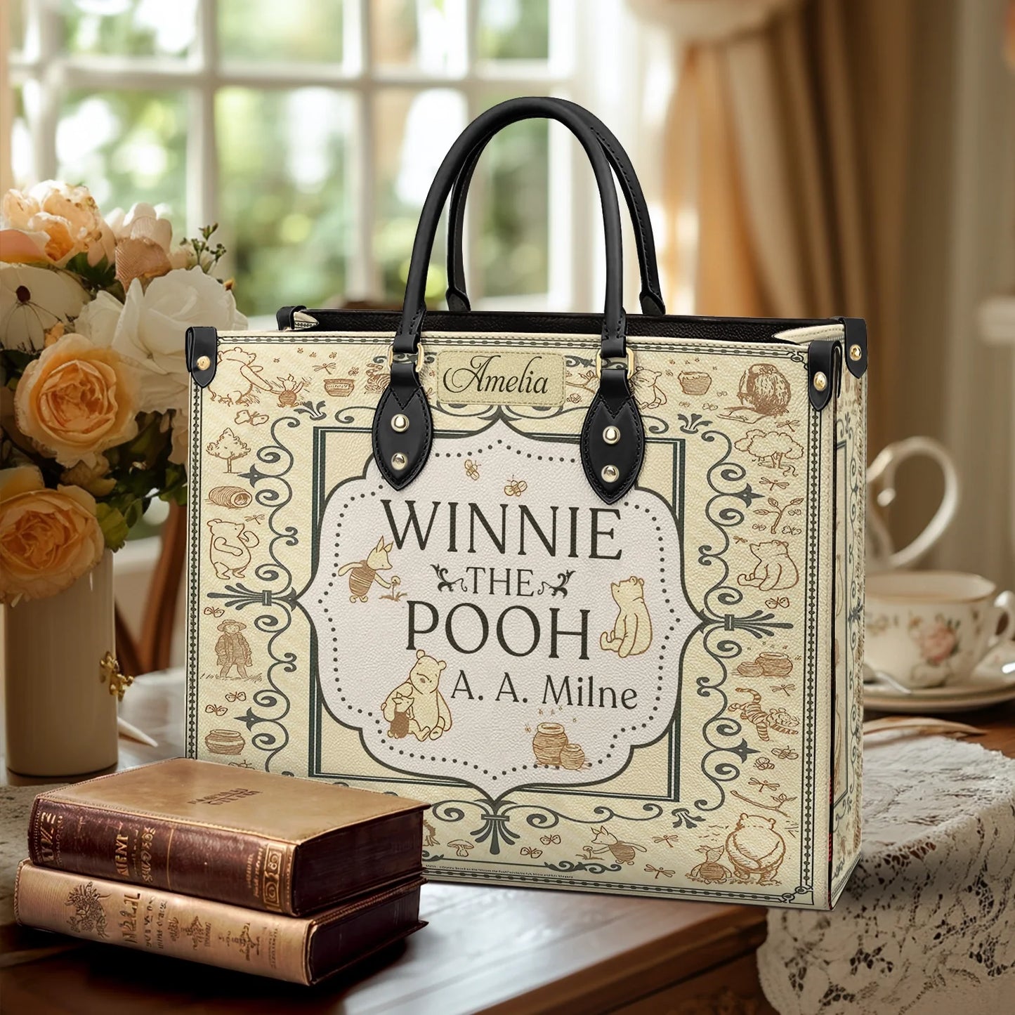 Shineful Leather Bag Pooh’s Timeless