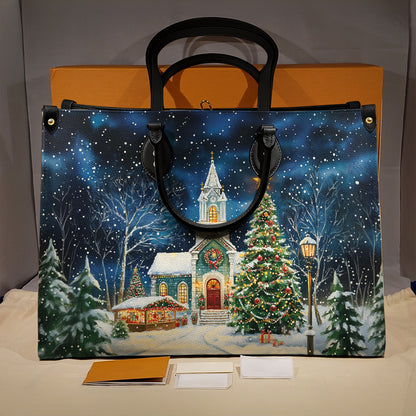 Shineful Leather Bag Christmas Church Serenity