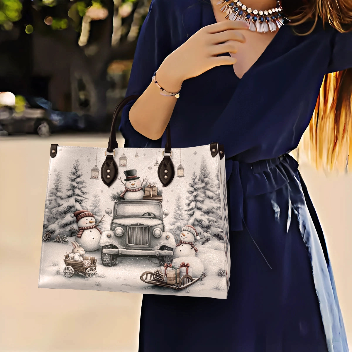 Shineful Leather Bag Snowman's Holiday Haul Christmas