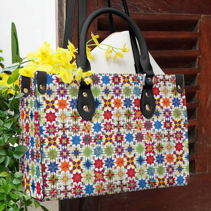 Quilting Leather Bag Shineful Traditional Blocks Ms Nl09