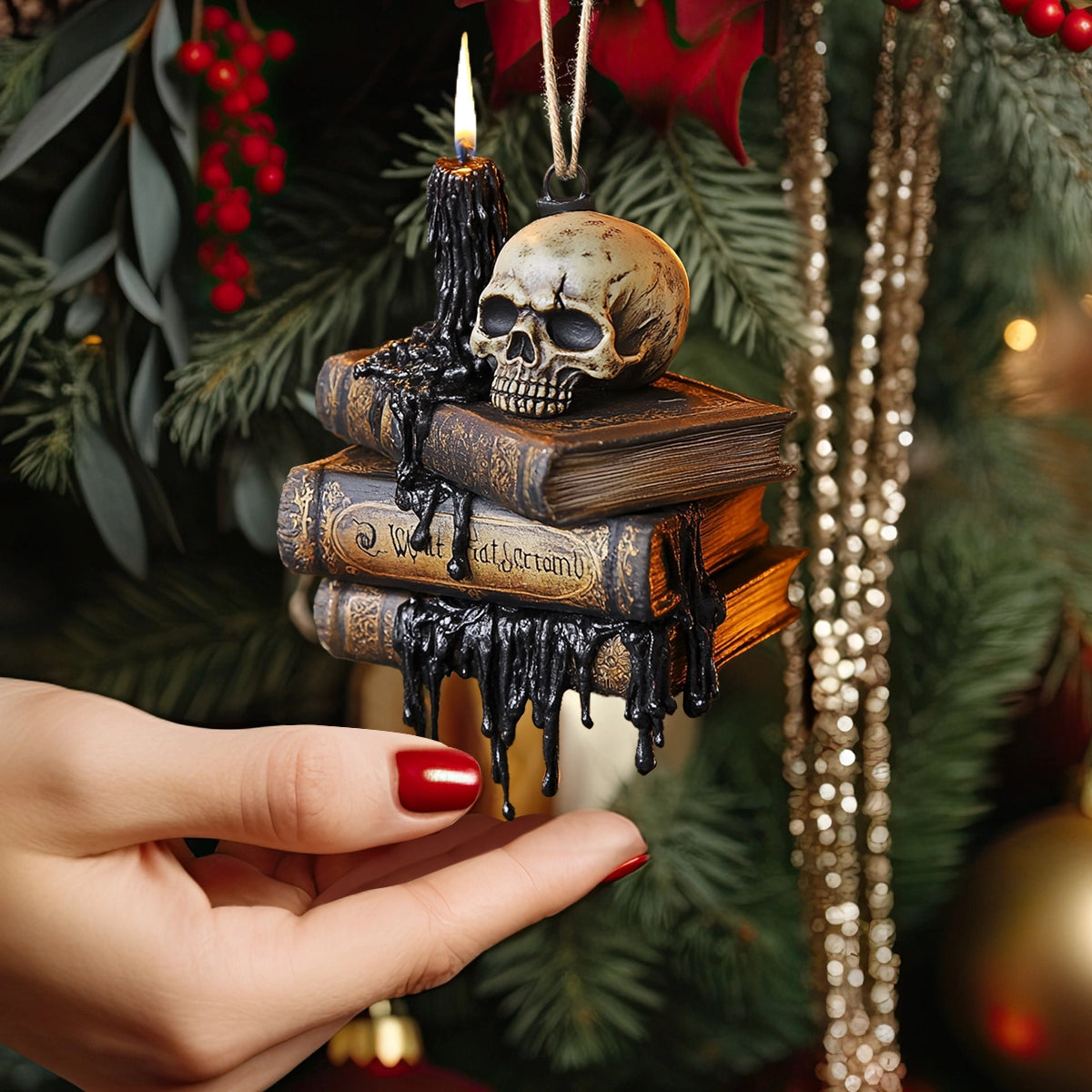 Shineful 2D Acrylic Ornament Mystic Skull & Candle