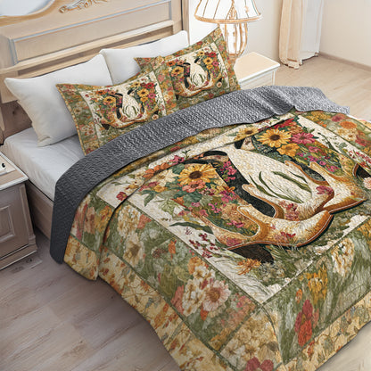 Shineful All Season Quilt 3-Piece Set Rustic Romance Cowboy