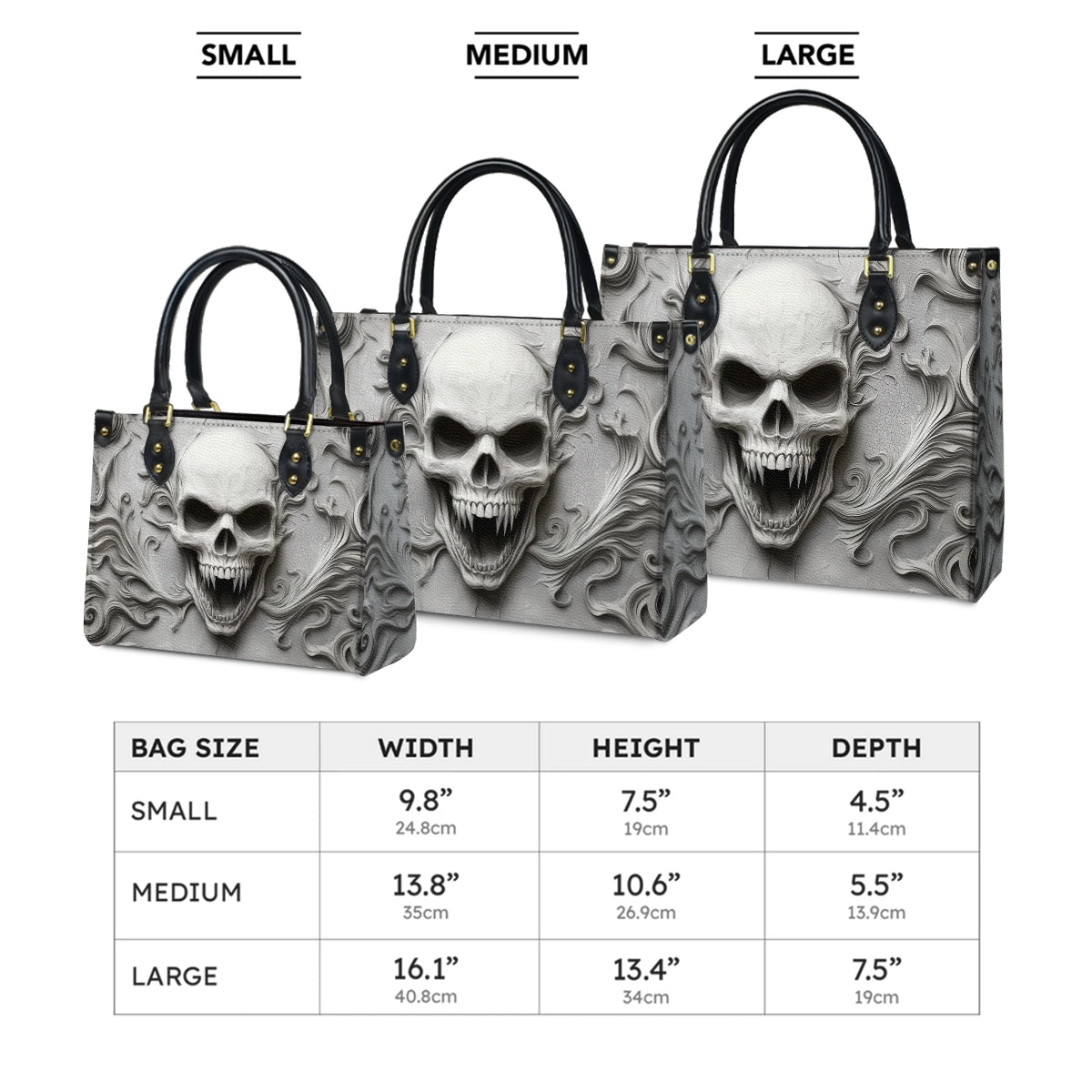 Shineful Leather Bag Skull Eternal Shadow