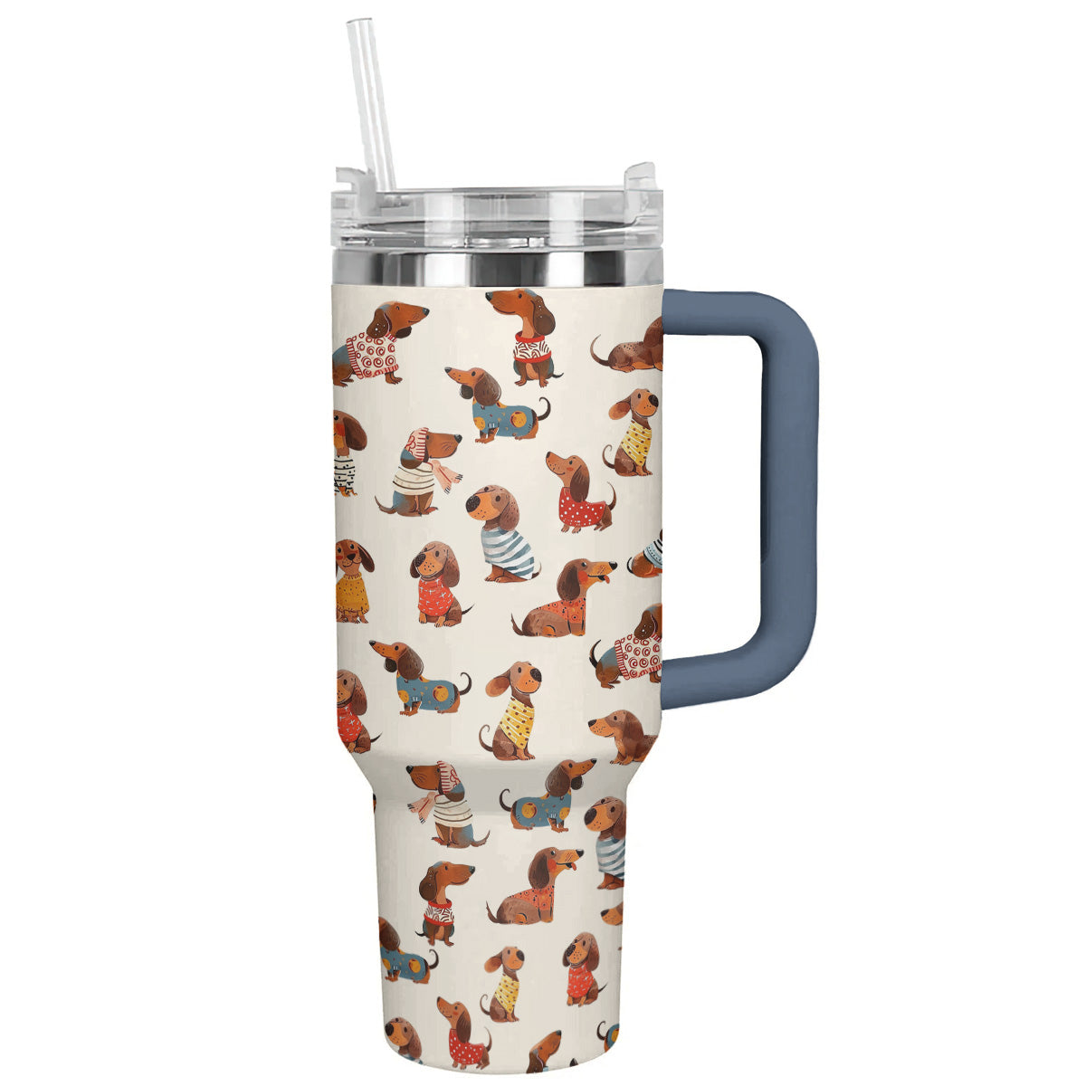 Dachshund 40 Oz Shineful™ Tumbler Cute 2 Nl09 Navy 40Oz