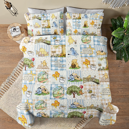 Shineful All Season Quilt 3-teiliges Set Pooh Charm